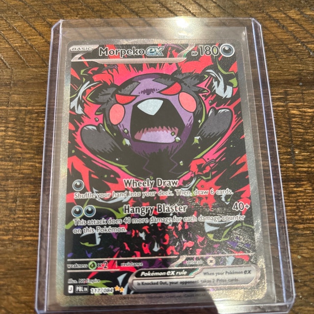 English Morpeko EX 117/084 SIR Pokemon Pitch Black ME05 NM MINT