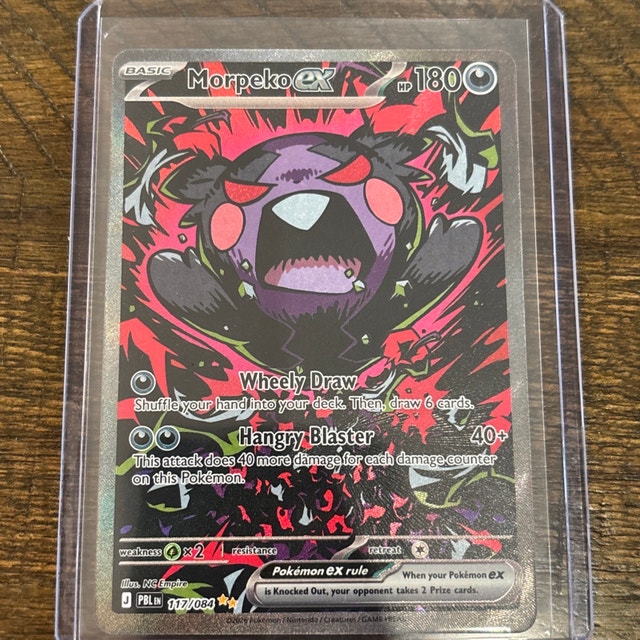 English Morpeko EX 117/084 SIR Pokemon Pitch Black ME05 NM MINT - photo 5