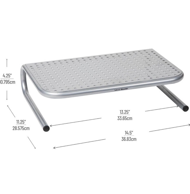 Sturdy Monitor Stand Ventilated Laptop Riser Desktop Organizer - photo 3