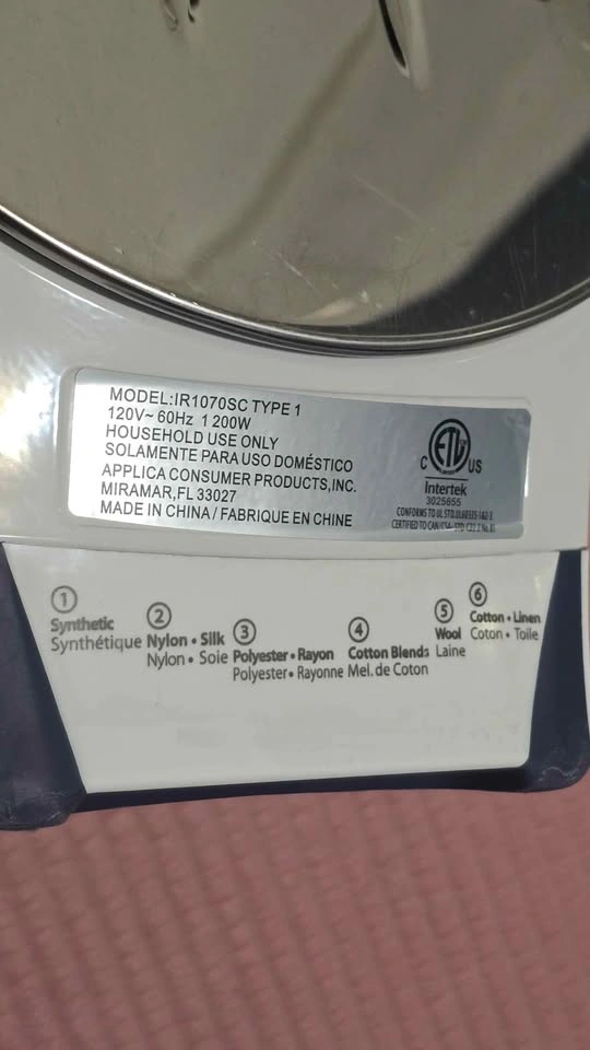 Black+Decker IR1070SC Steam Iron - photo 4