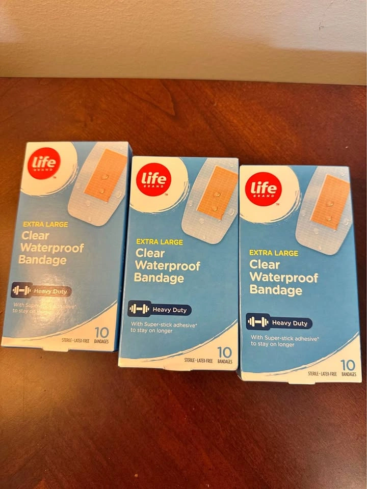 Life Brand Extra Large Clear Waterproof Bandages (3)