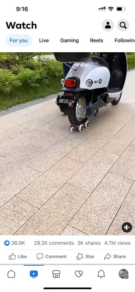 Motorcycle and Scooter Flat Tire Moving Support Tool - photo 4