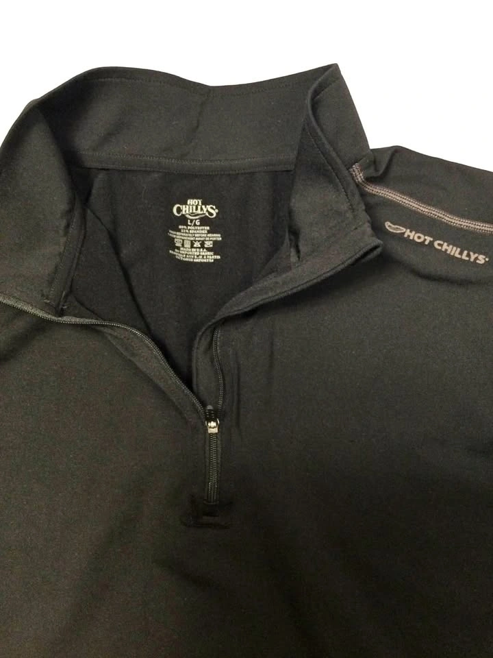Hot Chillys 1/4 Zip Pullover Men's Clima-Tek Base Layer, Large