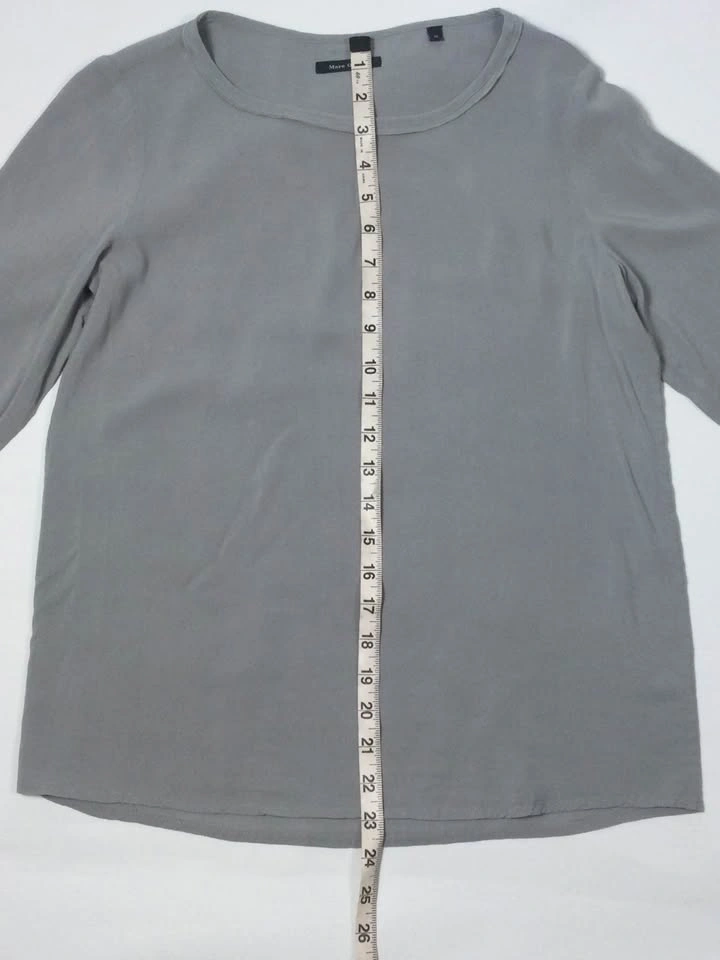 Marc O'Polo Elegant Grey 3/4 Sleeve Blouse Top T shirt, Medium - photo 5