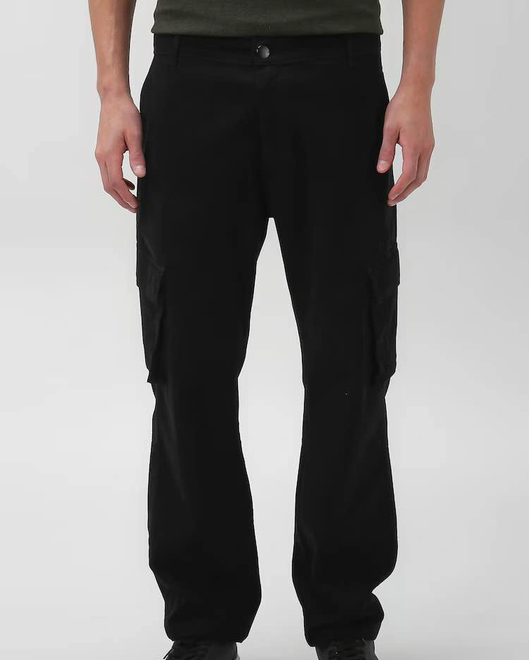 NEW Black Cargo Pants Size M - photo 2