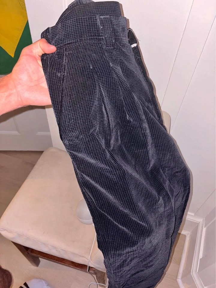Black Corduroy Baggy Pants
