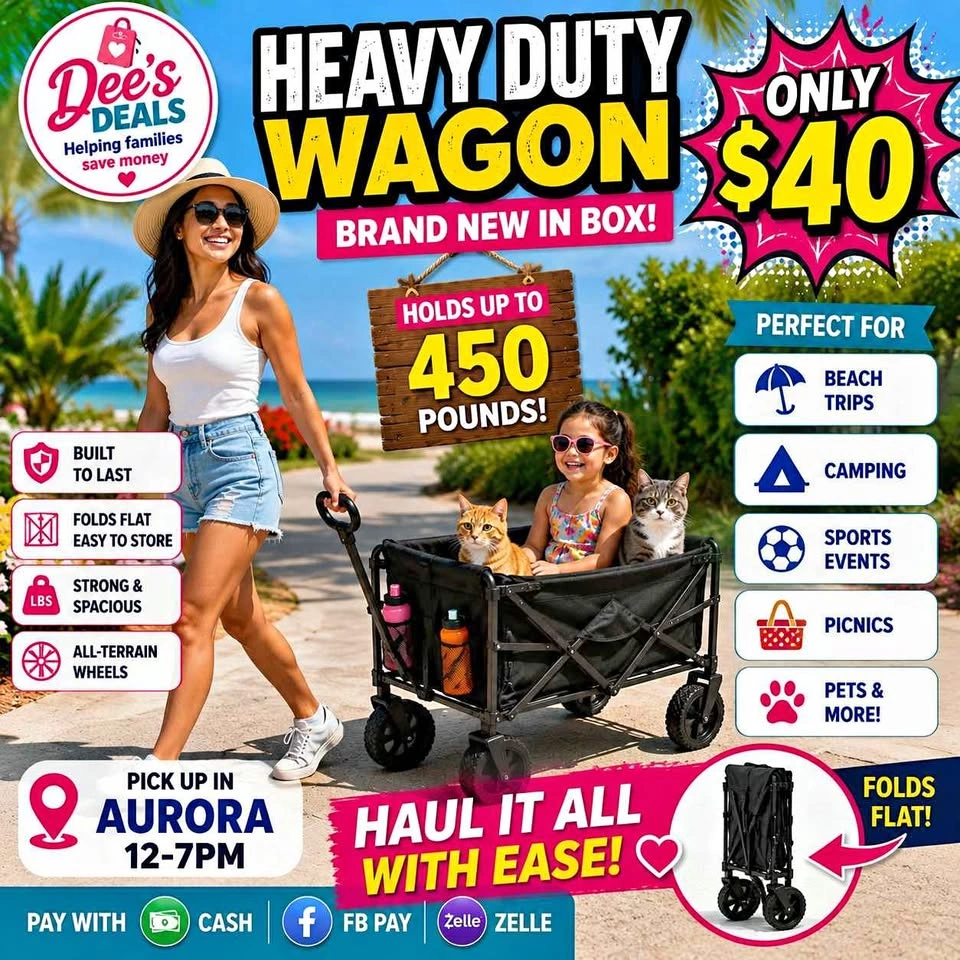 Heavy Duty Wagon BRAND NEW IN BOX ONLY $40