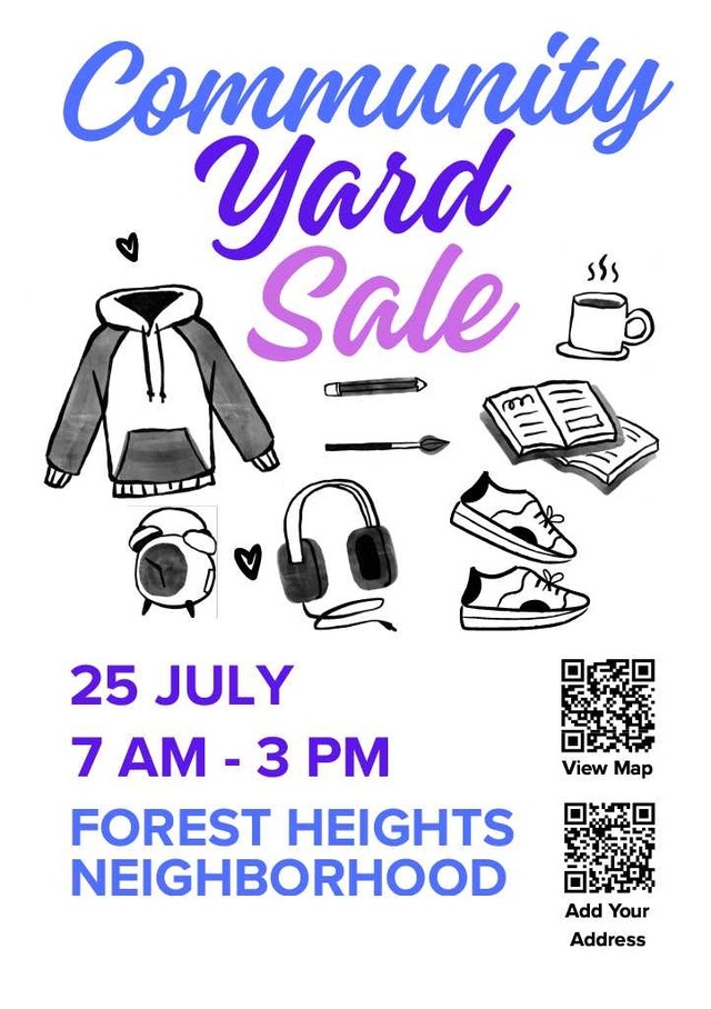 Forest Heights Community Yard Sale July 25