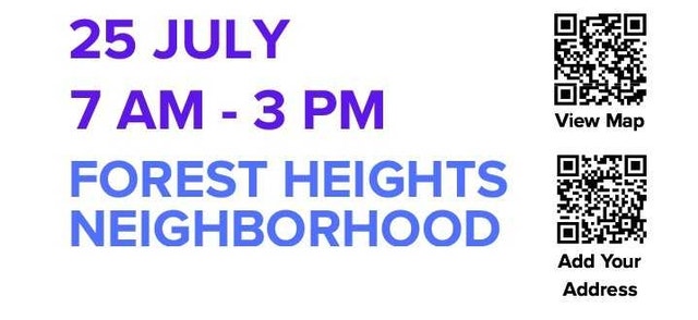 Forest Heights Community Yard Sale July 25 - photo 2