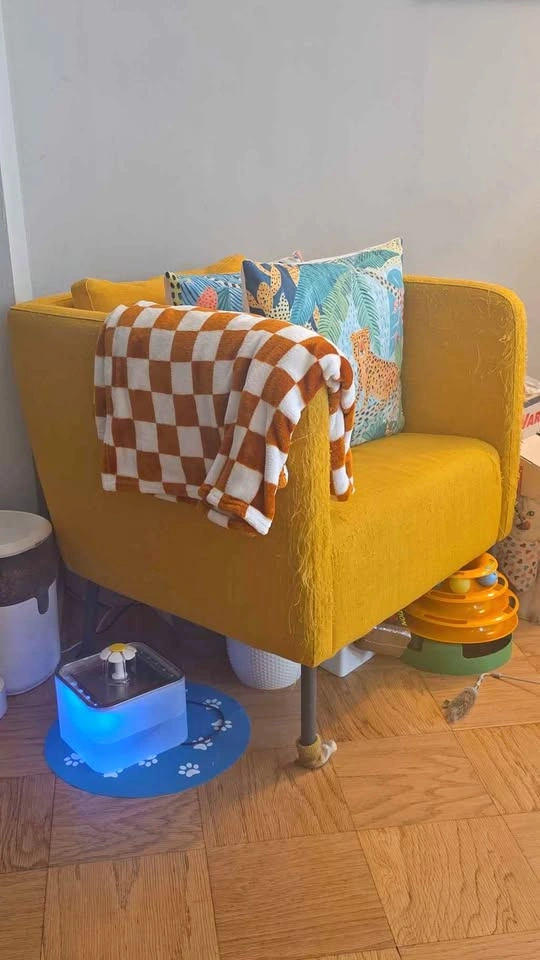 Mustard yellow accent chair