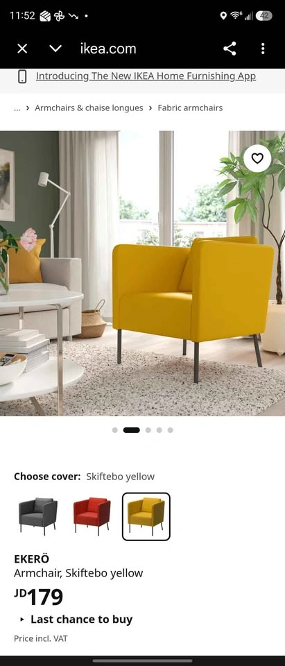 Mustard yellow accent chair - photo 2