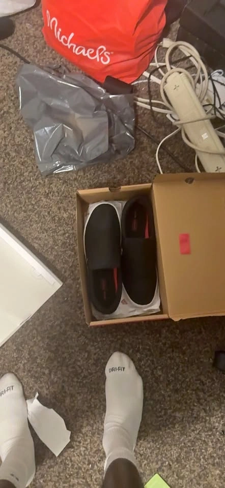 Black Slip-On Shoes