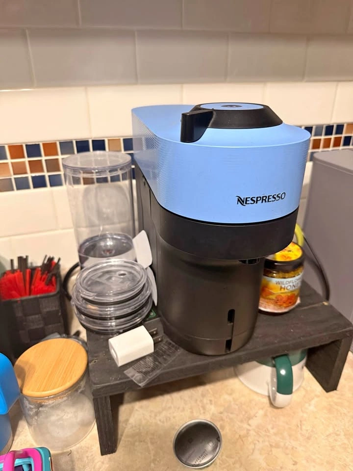 Nespresso and pod holder