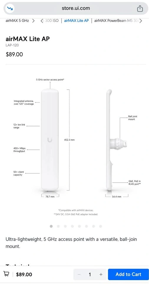 LITE AP UNIFI