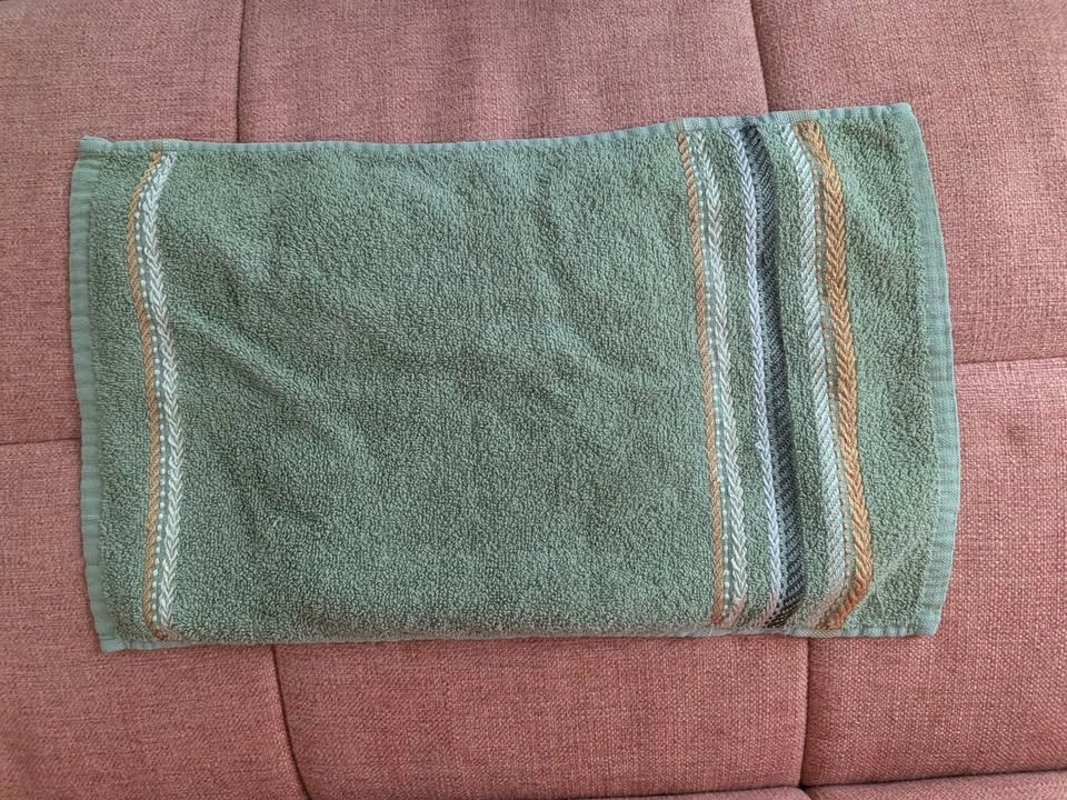 Green Striped Hand Towels (Set of 3) - photo 3