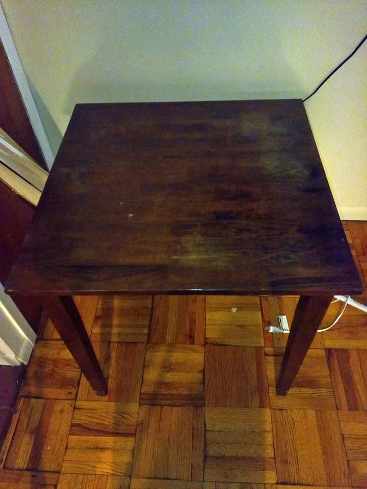 Small Dark Brown Rectangular Table - Pickup in Brooklyn