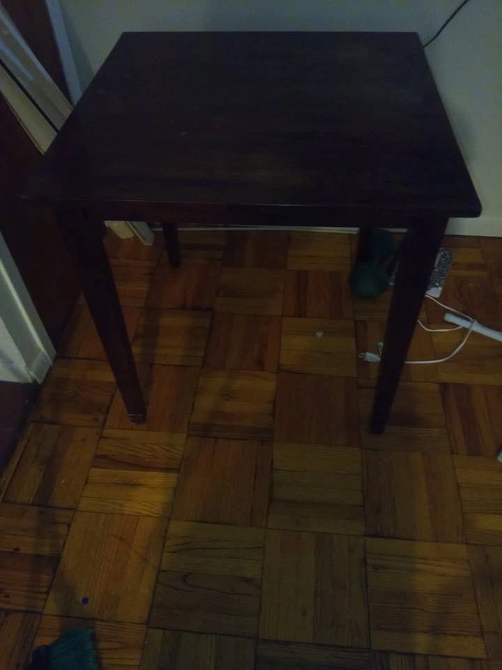 Small Dark Brown Rectangular Table - Pickup in Brooklyn - photo 3