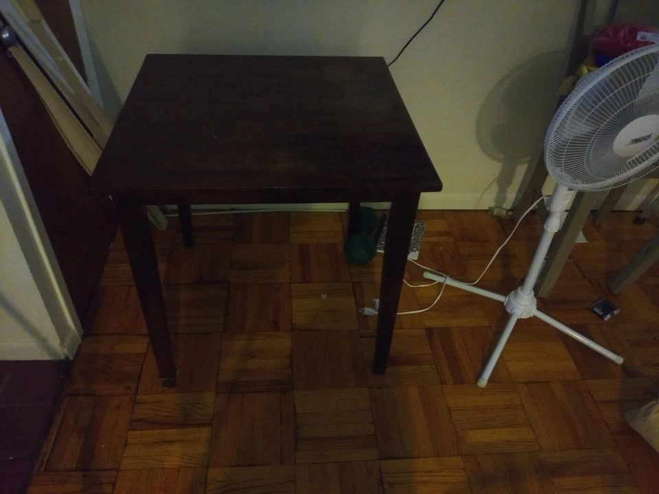 Small Dark Brown Rectangular Table - Pickup in Brooklyn - photo 4