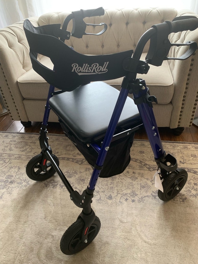 Brand New RollisRoll All-Terrain Rollator Walker with Seat