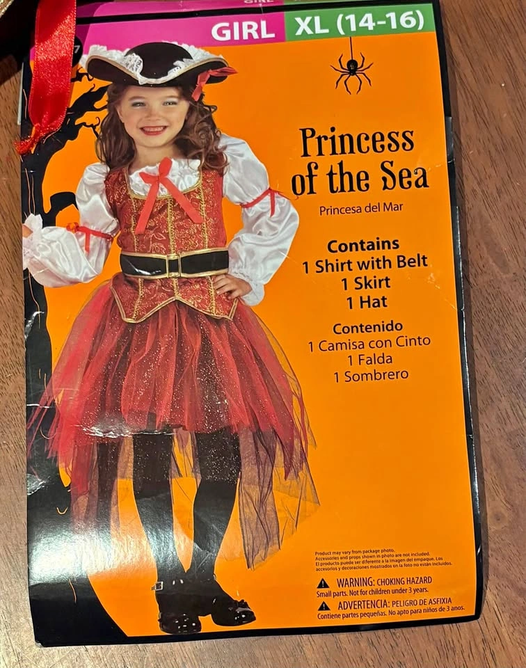 Princess of the Sea Girl's Pirate Costume XL (14-16)