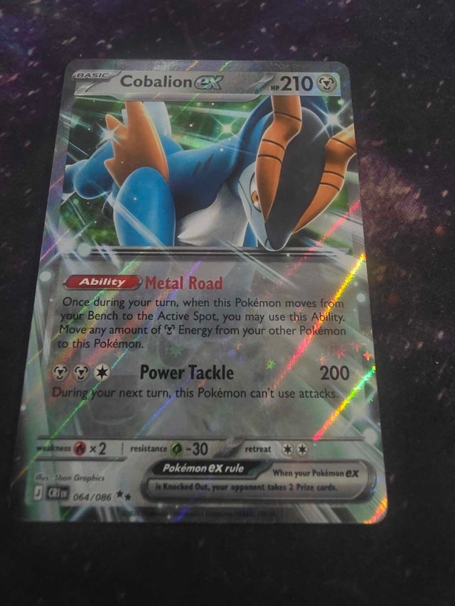 Cobalion EX 064/086 Pokemon Card