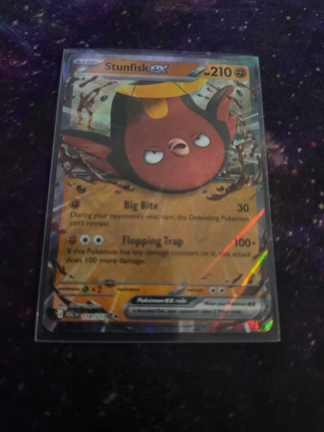Pokemon Stunfisk EX Trading Card