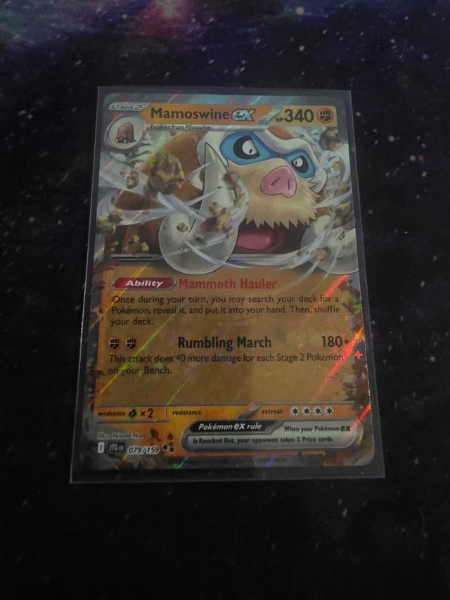 Mamoswine ex Pokemon Card