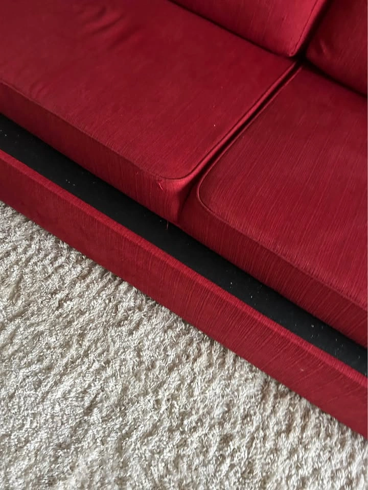 Red Fabric Sofa - photo 2