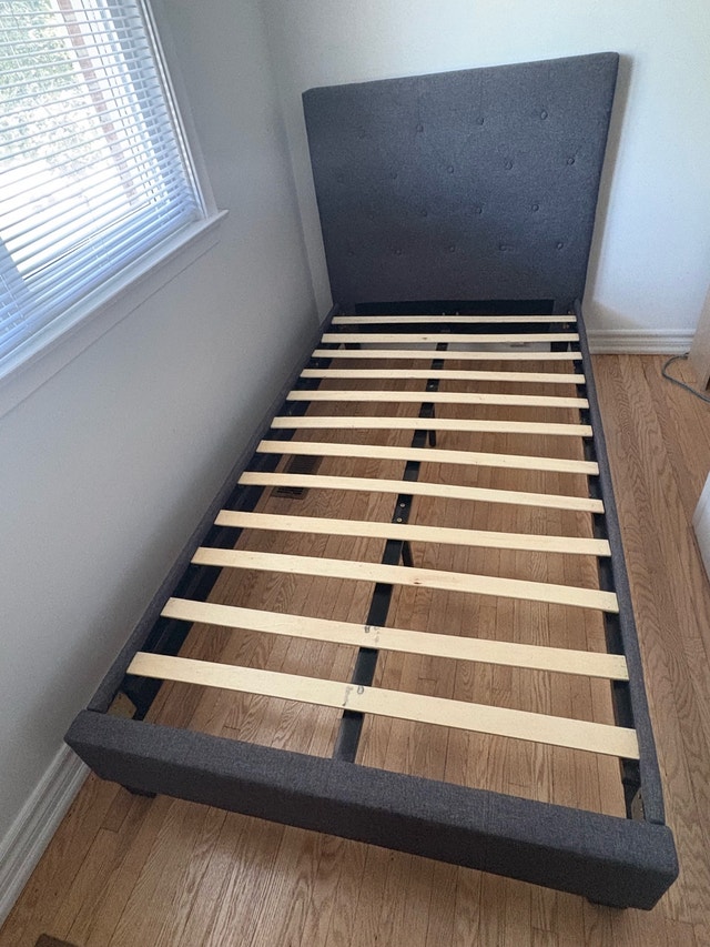 Twin Bed frame with Mattress - photo 2