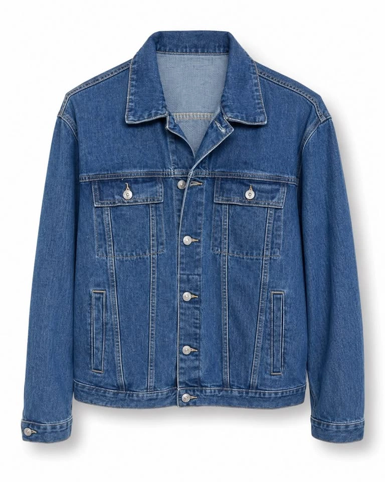 Light Blue Denim Jacket – Size Large - photo 4