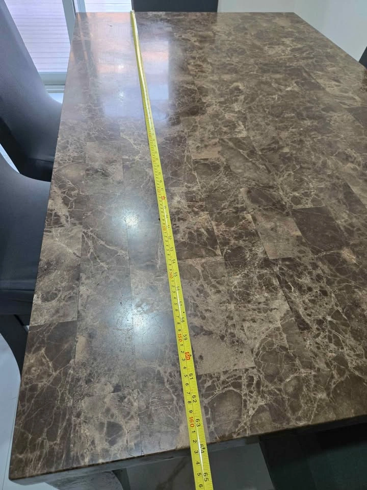 Marble Dining Table with 6 chairs (covers not incl) - photo 4