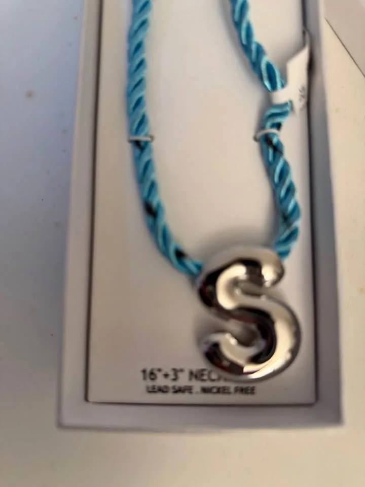 House of Harlow 1960 Necklace – Silver “S” Pendant thumbnail