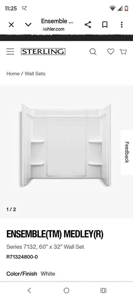 Ensemble (Kohler) Bathtub Wall Surround
