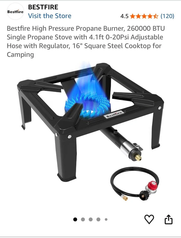 High pressure propane burner - photo 3
