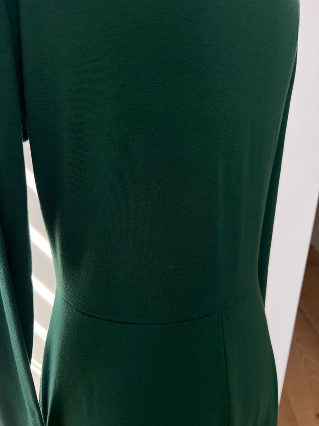 Green long-sleeve dress Large - photo 4