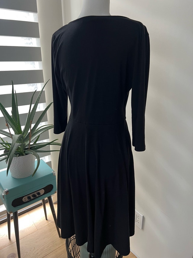 Large Black Wrap Dress - photo 2