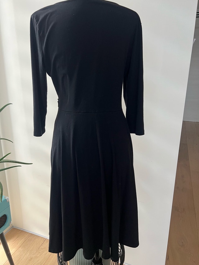 Large Black Wrap Dress - photo 3