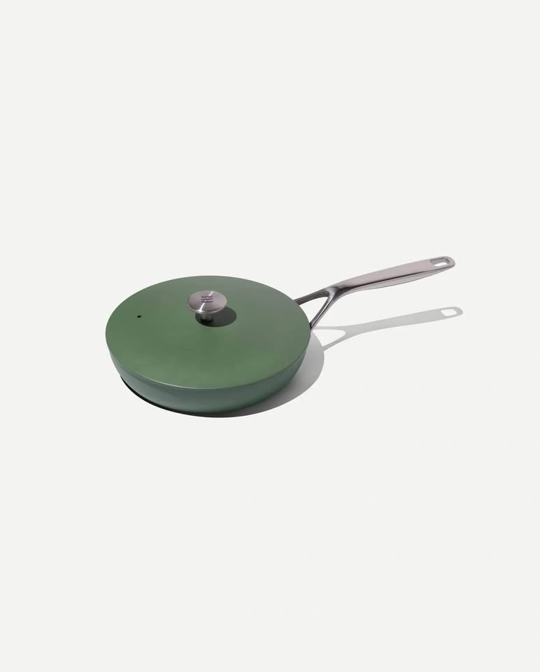 NEW 9.5” Kilne Ceramic non-stick non-toxic frying pan w Lid - photo 2