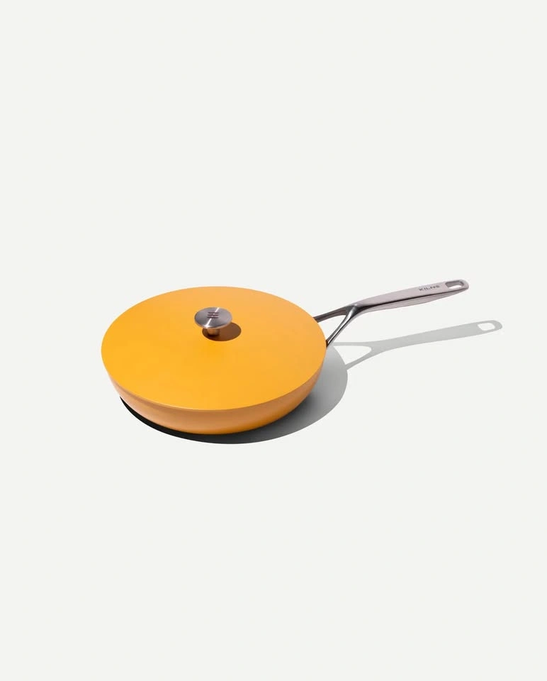 NEW 11” Kilne Ceramic non-stick non-toxic frying pan w Lid