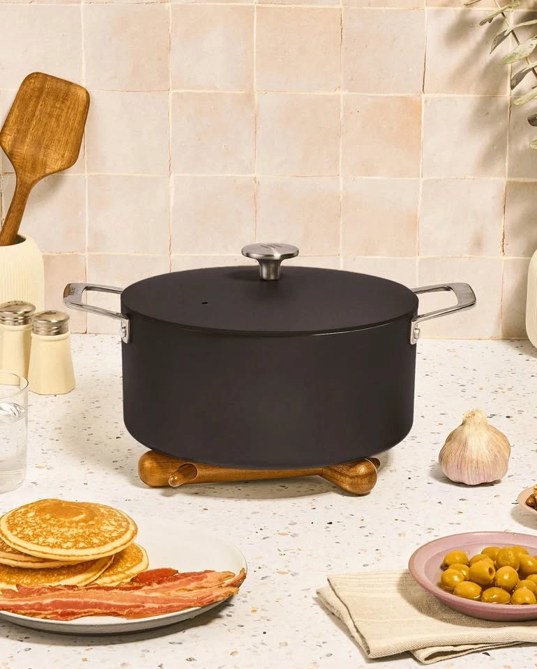NEW 9.5” Kilne Ceramic Non-Stick Pot/Dutch Oven with Steamer - photo 2