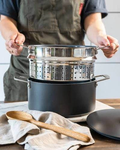 NEW 9.5” Kilne Ceramic Non-Stick Pot/Dutch Oven with Steamer - photo 3