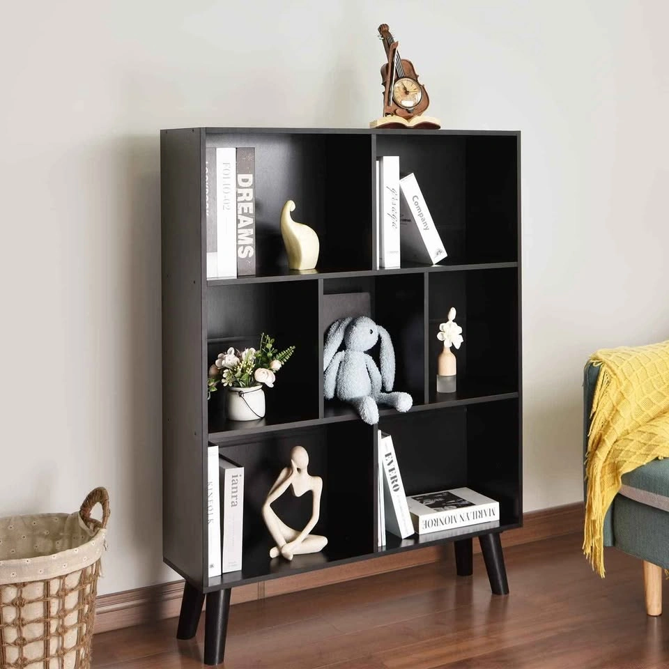 YAHARBO 31.5 Inch Wide 3 Tier Black Modern Bookshelf - photo 4