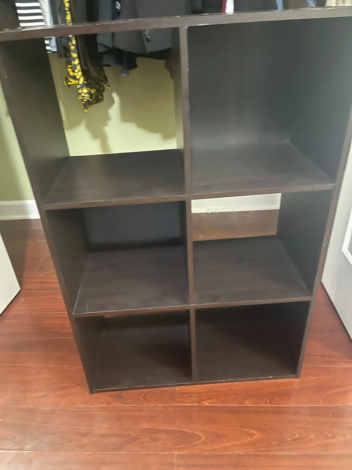 6 cube storage shelf/bookcase