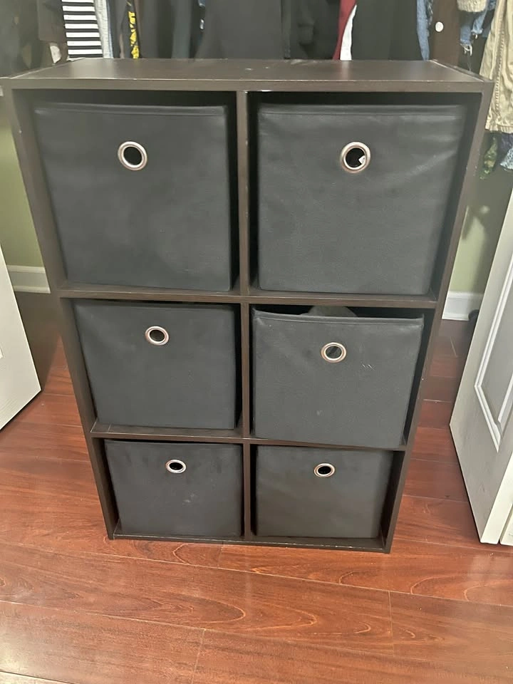 storage bins. set of 6