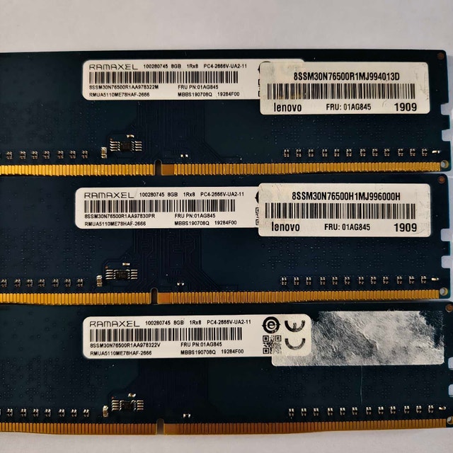 DDR4 Desktop RAM 8Gb sticks for trade!