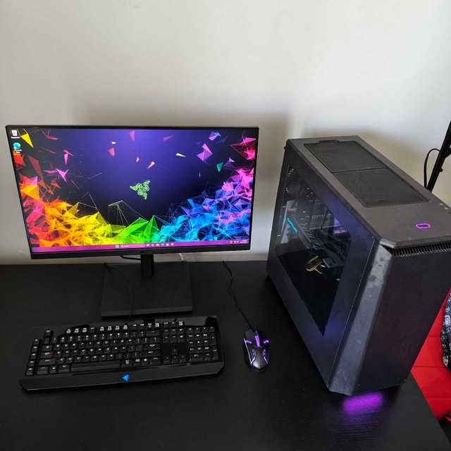 Clean Black Gaming PC Setup – Will trade for PS5 or MacBook