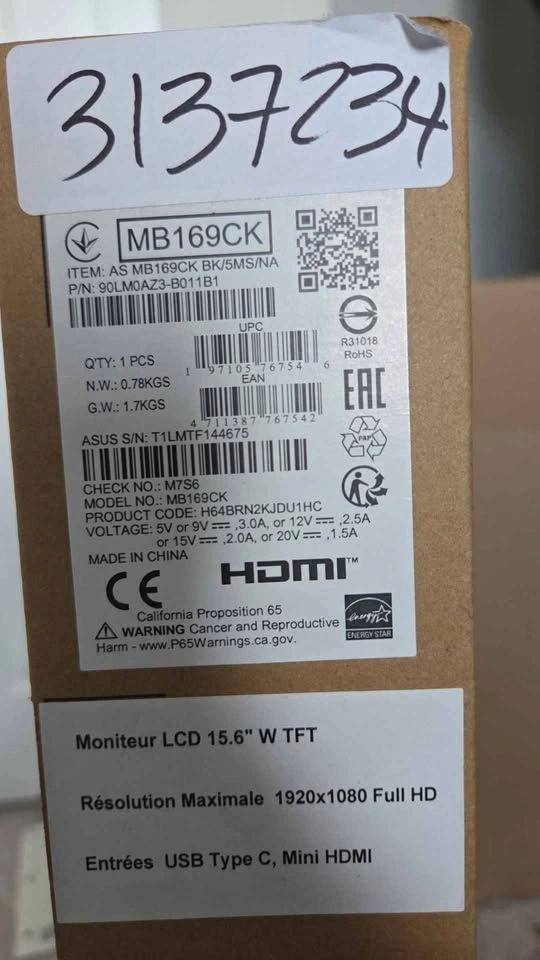 15.6" ASUS portable monitor - photo 3