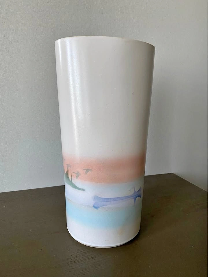 Large Studio Art Pottery Vase (Signed)