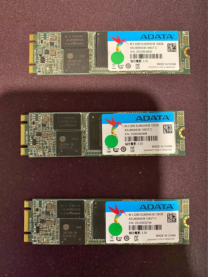ADATA M.2 SATA SSD (Not NVMe) – 128GB