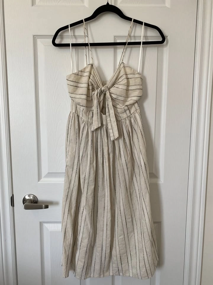 Zara Cotton & Linen Summer Dress – Size S - photo 2